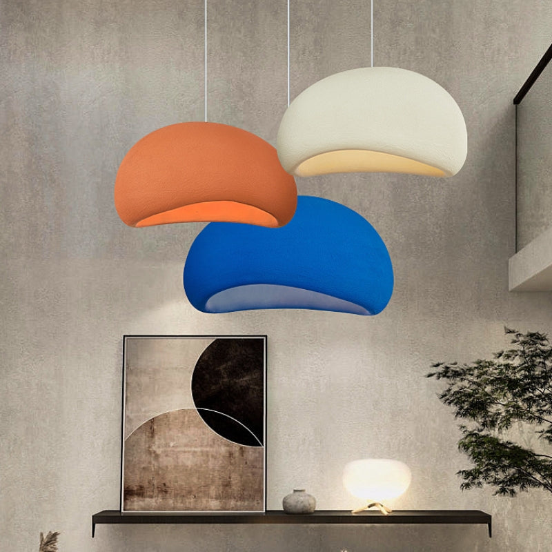 CALORA_ Cloud Linear Wabi-sabi Hanglamp - Glas en Metaal, 1 Fitting E27
