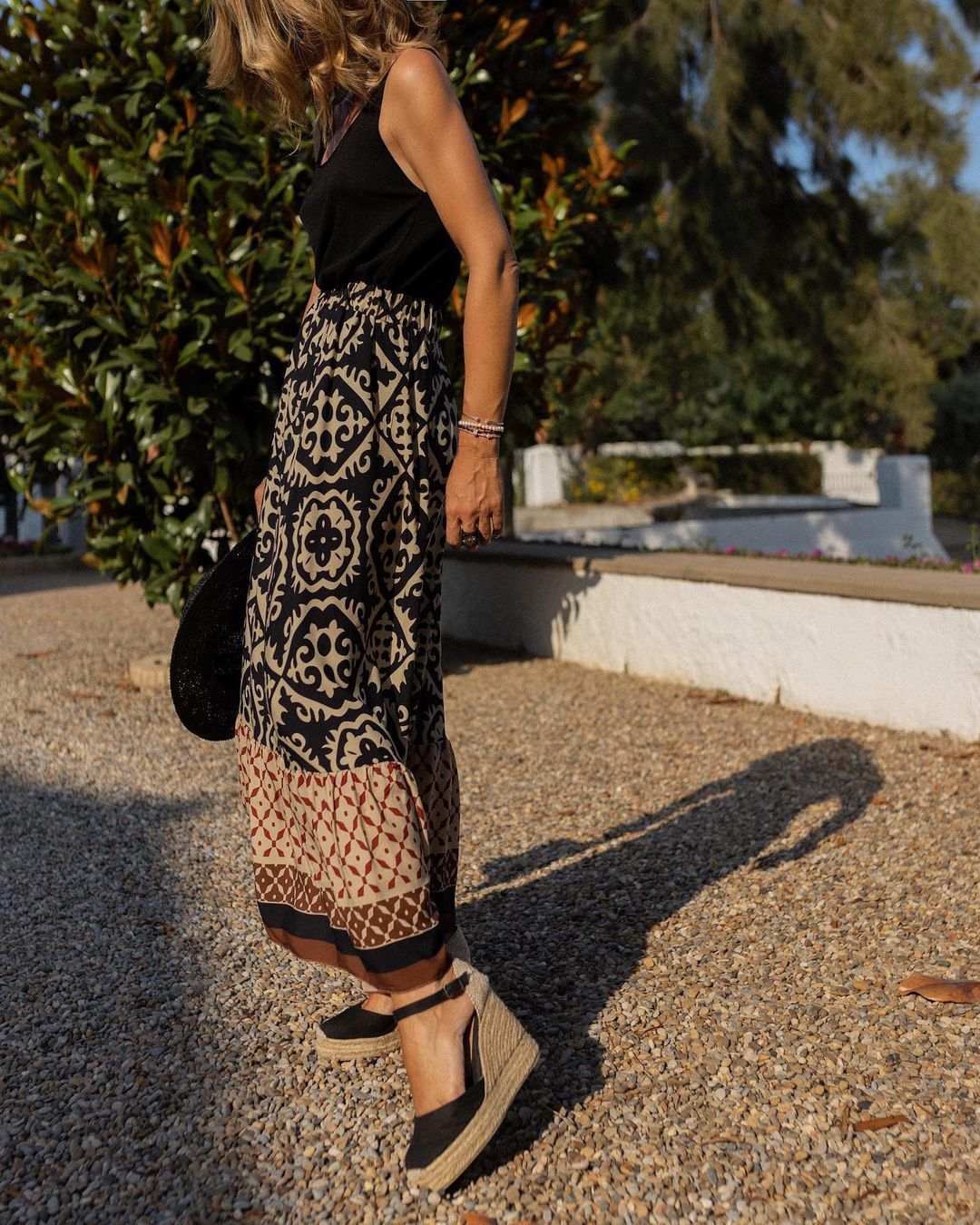 Naya | Boho Lange Rok met Print