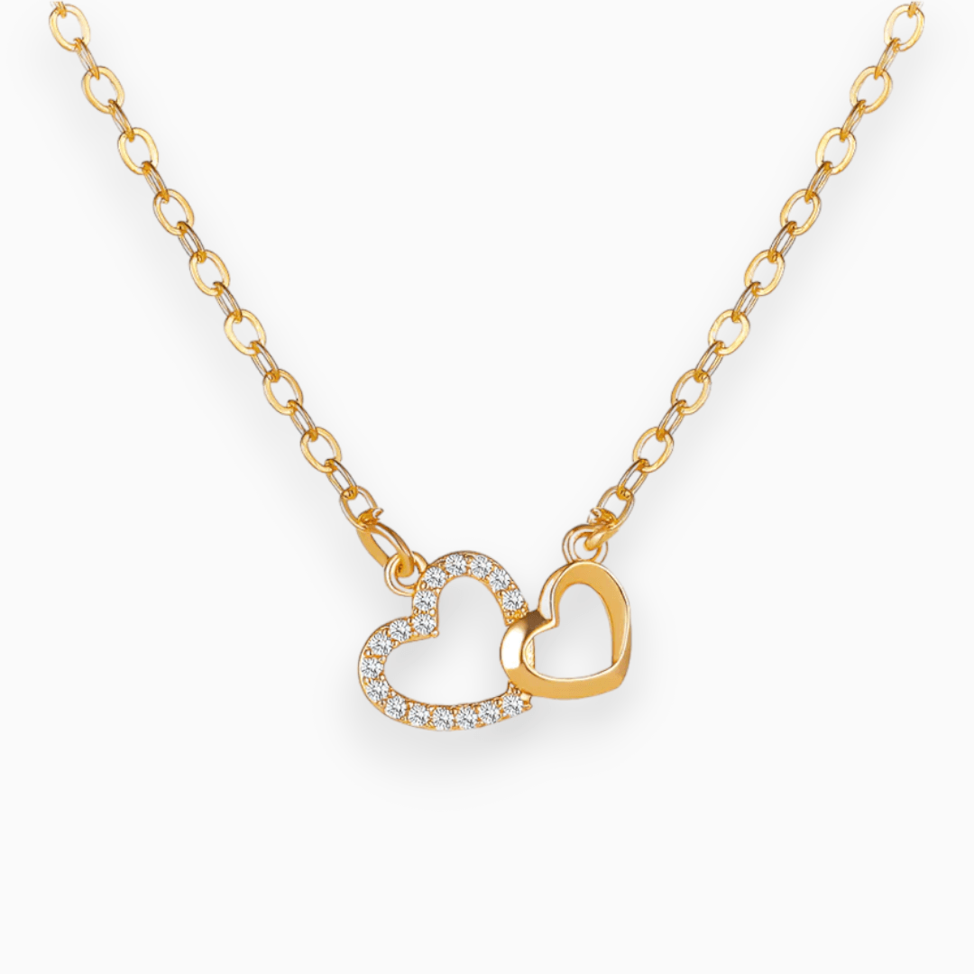 AMORE | Verfijnde Verbondenheid Hartjes Ketting