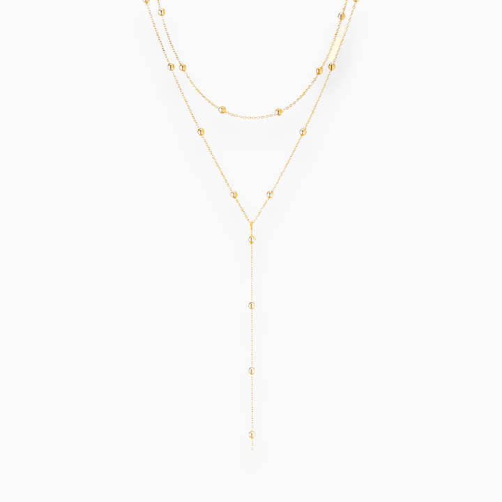 Verlaine | Elegante Gouden Knopen Ketting