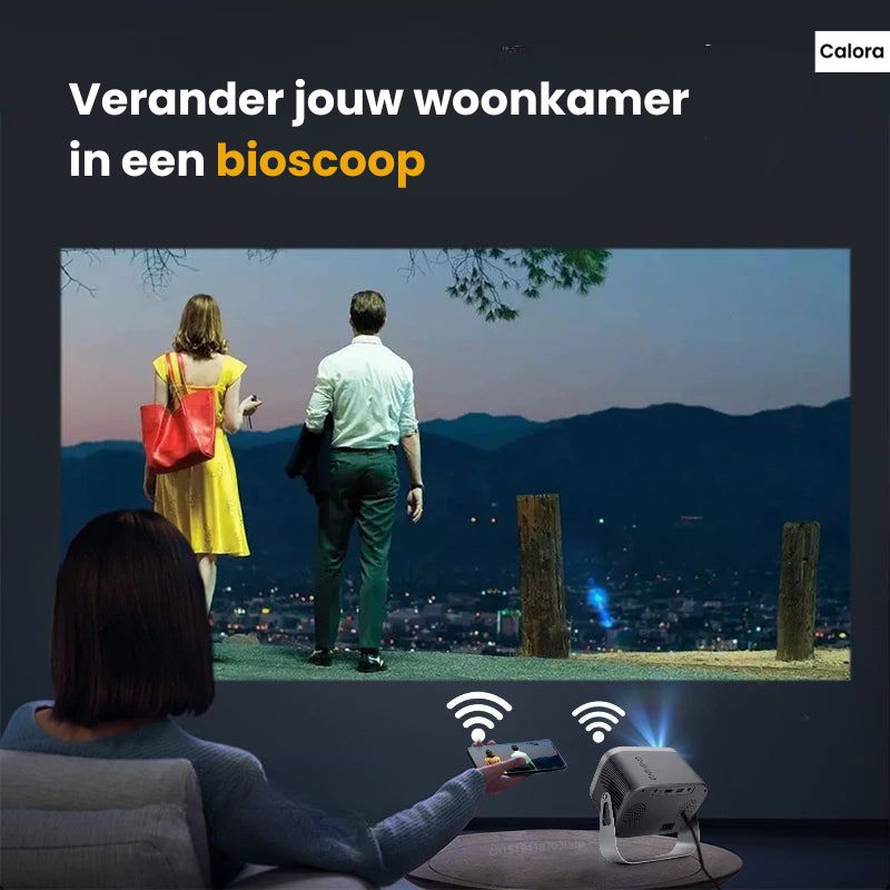 ProBeamer - Draagbare WIFI Beamer voor 4K Films