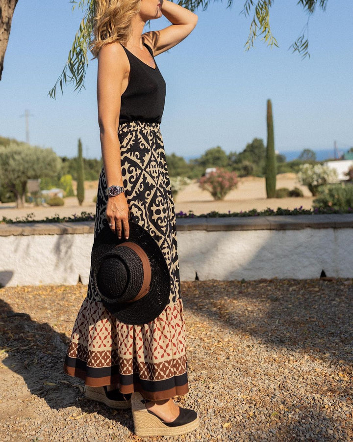 Naya | Boho Lange Rok met Print