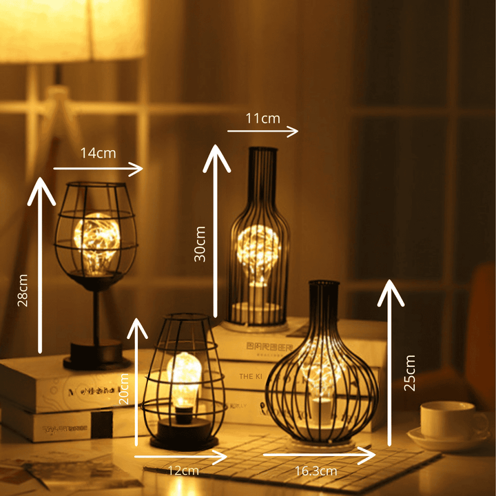 CALORA_ Artelune | Warme Sfeer Lamp in Wijnkaraf Set