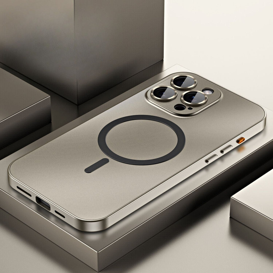 CALORA_ MagnoShield | Magnetische Metalen Hoes voor iPhone