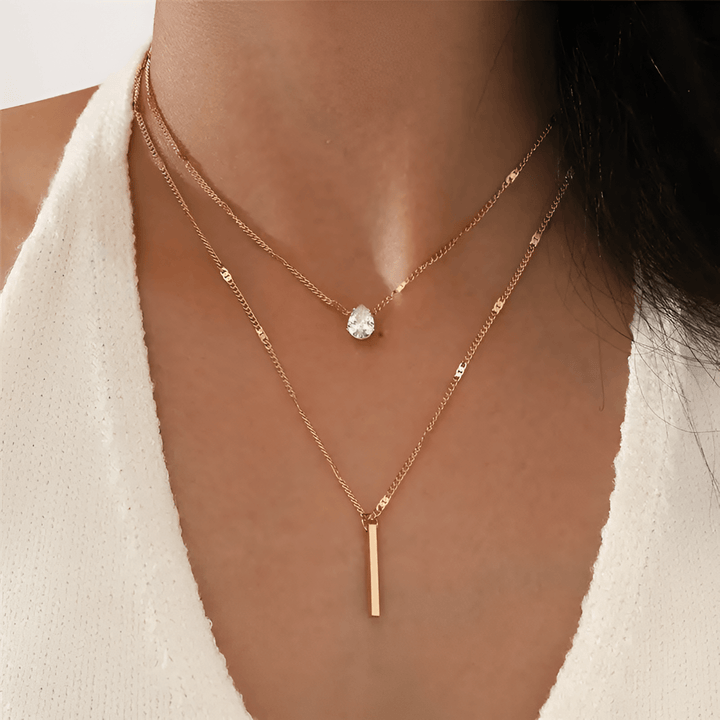 Luna | Luxe Stralende Raster Ketting