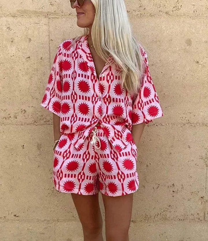 Danica | Tweedelige Zomerset Roze Print