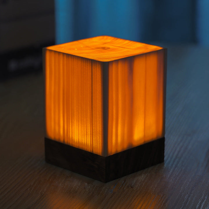 CALORA_ Artelune | Houten LED Tafellamp met Accu en Touch Control