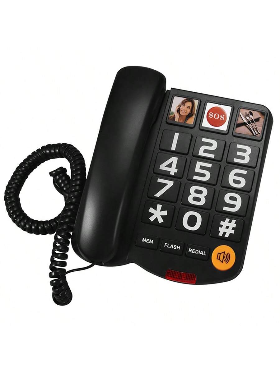 CALORA_ Senioren Kabeltelefoon voor Thuis - Stijlvol en Duurzaam