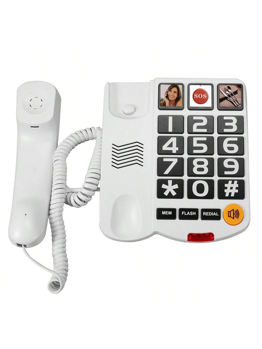 CALORA_ Senioren Kabeltelefoon voor Thuis - Stijlvol en Duurzaam