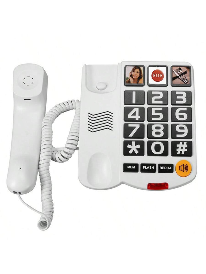 CALORA_ Senioren Kabeltelefoon voor Thuis - Stijlvol en Duurzaam