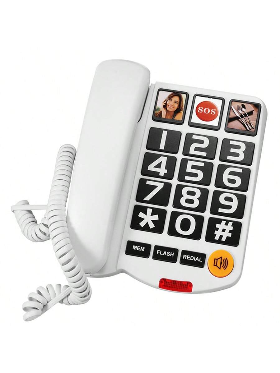 CALORA_ Senioren Kabeltelefoon voor Thuis - Stijlvol en Duurzaam