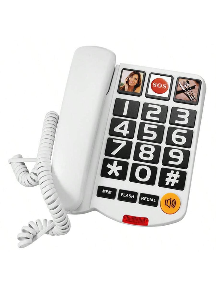 CALORA_ Senioren Kabeltelefoon voor Thuis - Stijlvol en Duurzaam