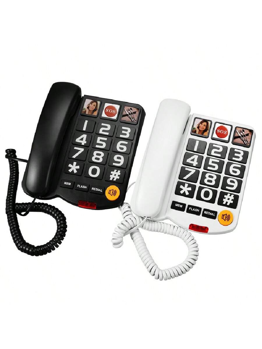 CALORA_ Senioren Kabeltelefoon voor Thuis - Stijlvol en Duurzaam