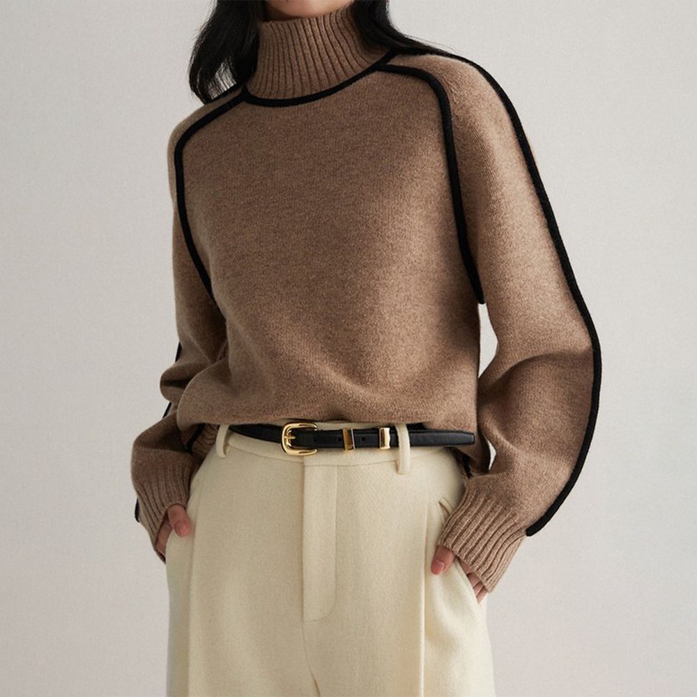 CALORA_ Fundira | Elegante Sweater met hoge hals