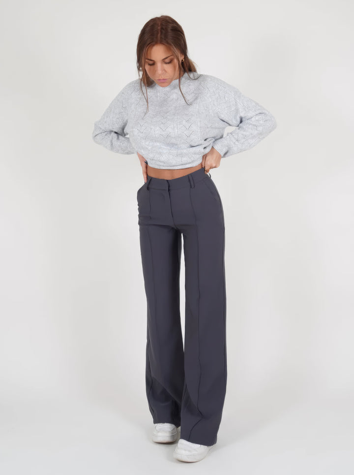 Fayana | Stijlvolle Pantalon met hoge Taille