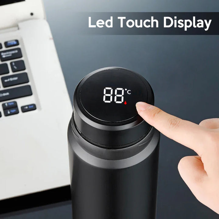 CALORA_ Hydrova | RVS Drink Thermosfles met temperatuur display - 24 Uur Warm en Koud