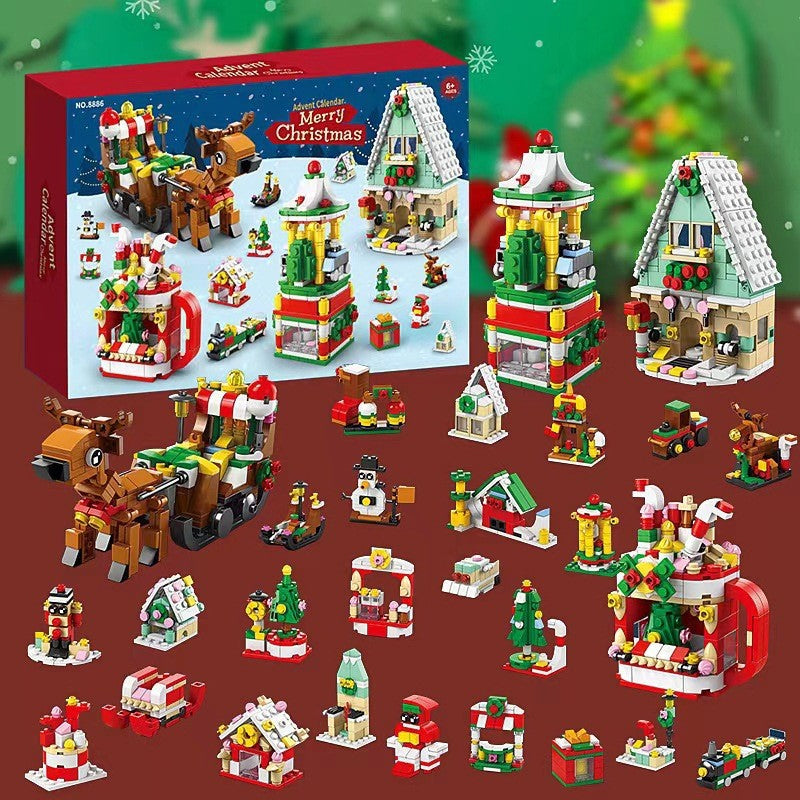 CALORA_ Magische Kerst Adventskalender Bouwstenen Set met 24 Verrassingen