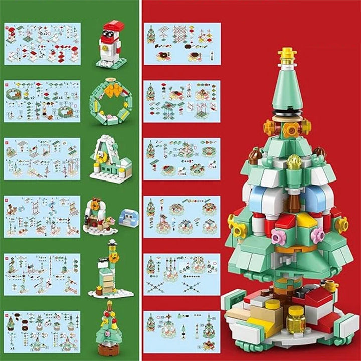 CALORA_ Magische Kerst Adventskalender Bouwstenen Set met 24 Verrassingen
