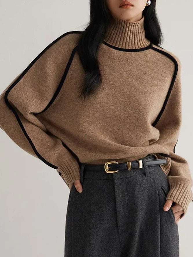 CALORA_ Fundira | Elegante Sweater met hoge hals