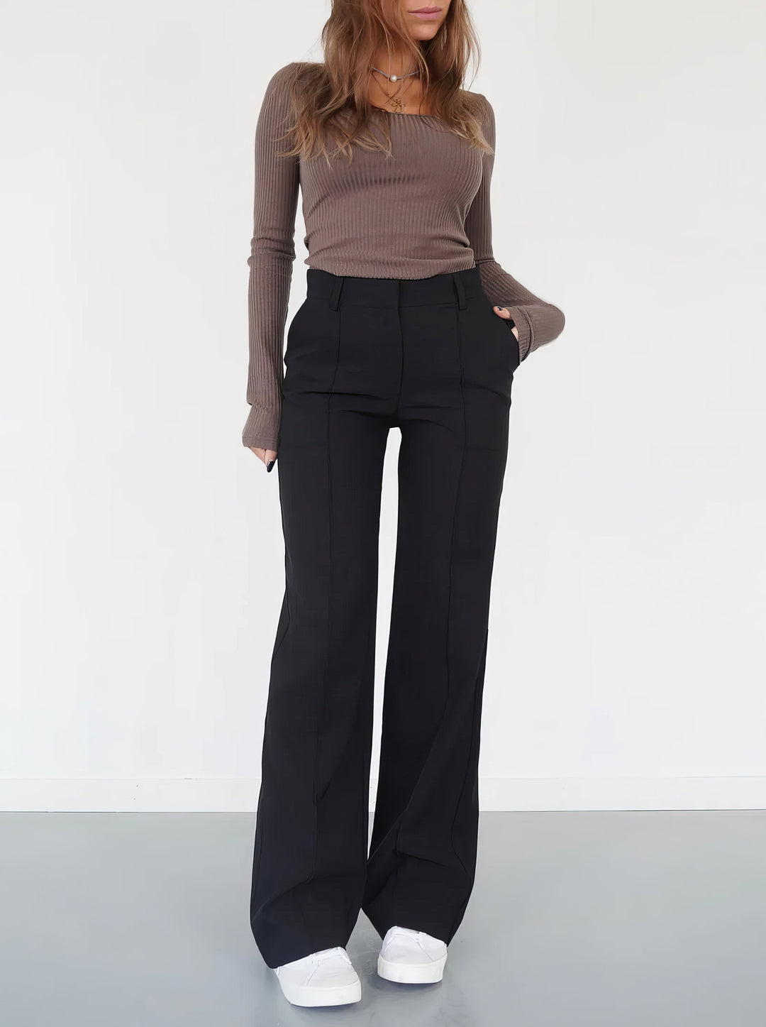 Fayana | Stijlvolle Pantalon met hoge Taille