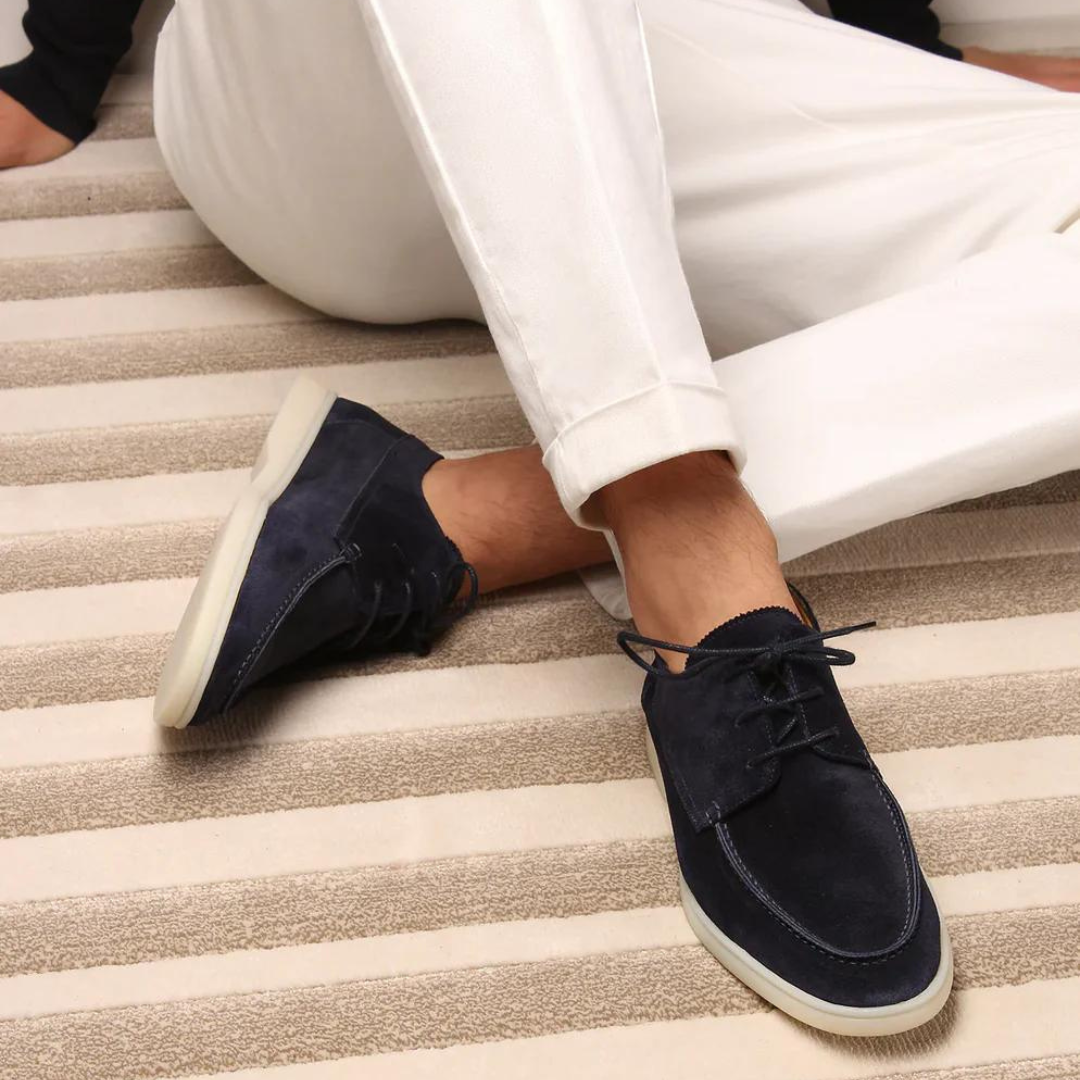 Bridgley | Premium Leren Loafers met Veters voor Heren