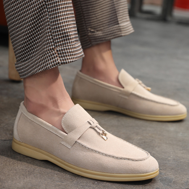 Davide | Luxueuze suede Loafers instappers met Tassel