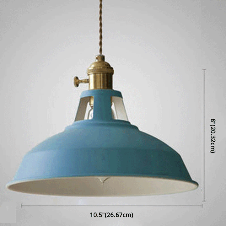 CALORA_ FlokLicht | Industriële Retro Metalen Hanglamp met 1 Lichtpunt voor Eetruimtes en Restaurants