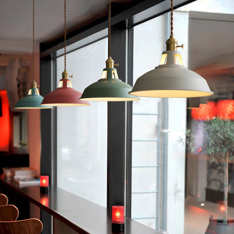 CALORA_ FlokLicht | Industriële Retro Metalen Hanglamp met 1 Lichtpunt voor Eetruimtes en Restaurants