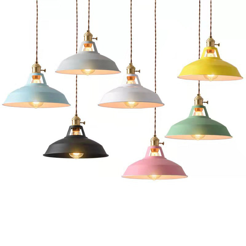 CALORA_ FlokLicht | Industriële Retro Metalen Hanglamp met 1 Lichtpunt voor Eetruimtes en Restaurants