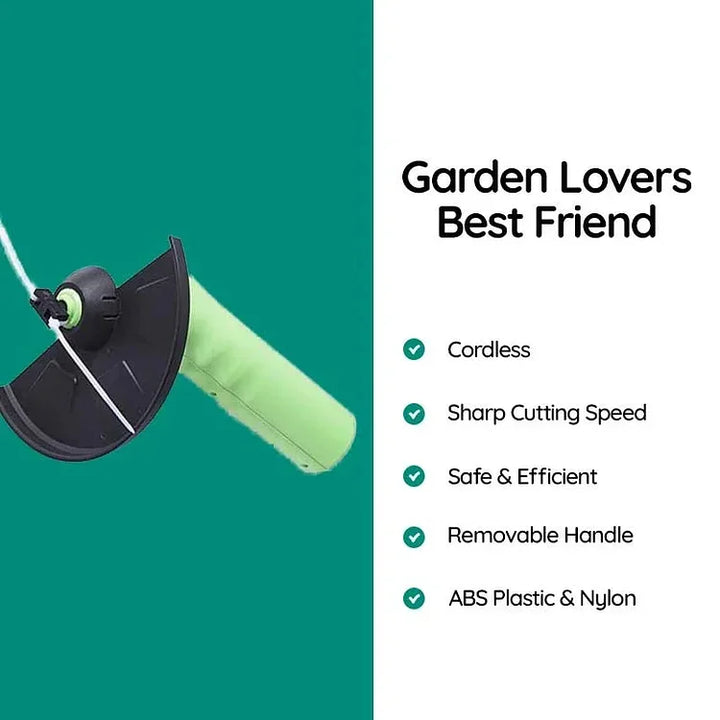 CALORA_ GardenPro | Draadloze Mini Grastrimmer voor een Perfect Onderhouden Tuin