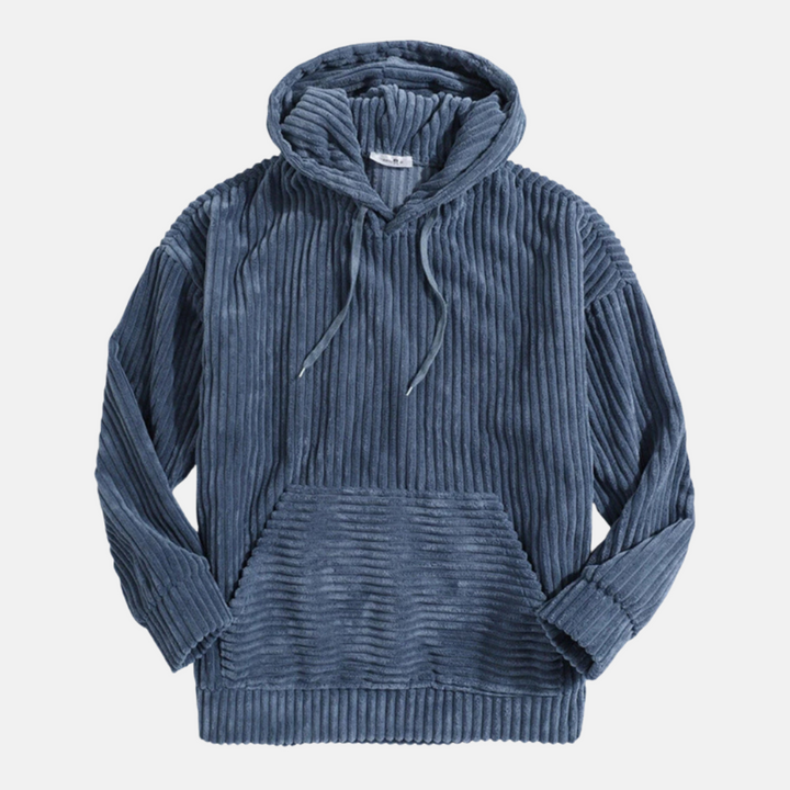 Zachte Corduroy Hoodie sweater met capuchon