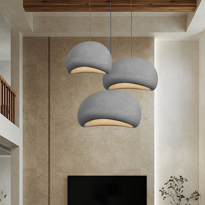 CALORA_ Cloud Linear Wabi-sabi Hanglamp - Glas en Metaal, 1 Fitting E27