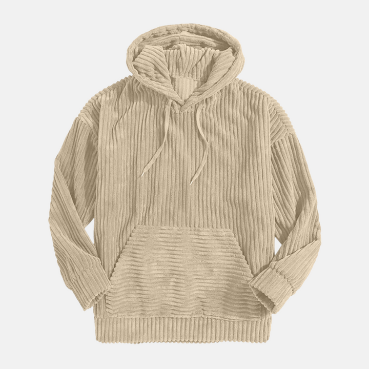 Zachte Corduroy Hoodie sweater met capuchon