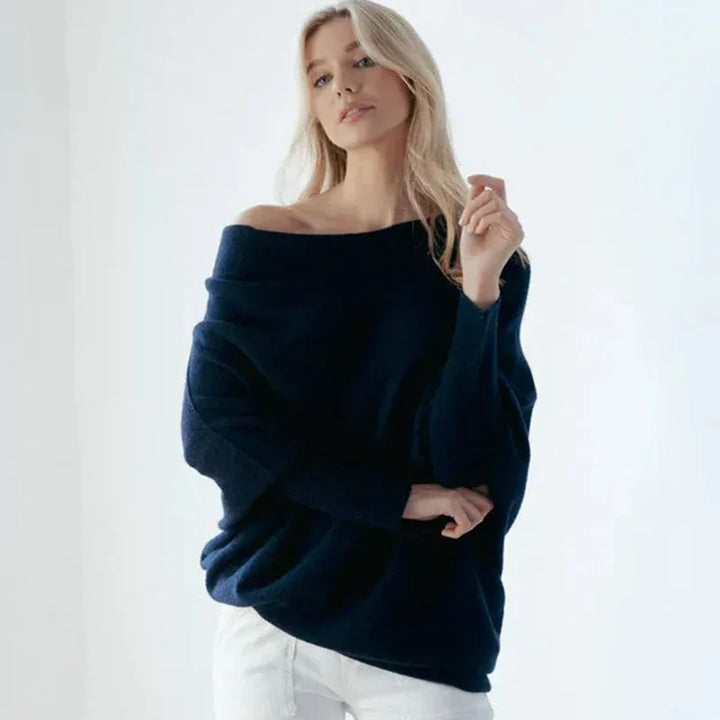 Saint Luré | Luxe trui Sweater met open hals