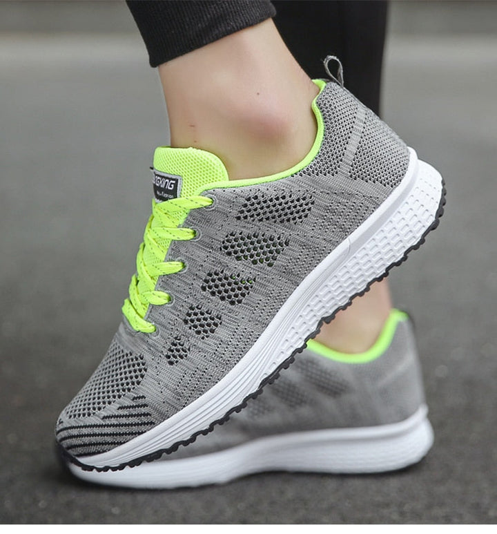 CALORA_ Sneakers voor Dames van Ademend Mesh met Stabiliteit
