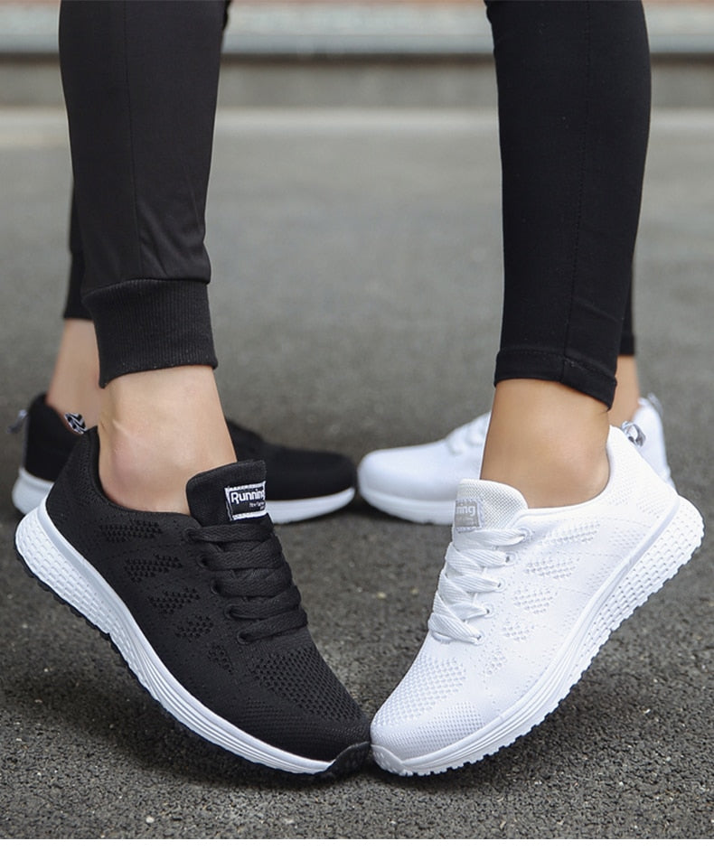 CALORA_ Sneakers voor Dames van Ademend Mesh met Stabiliteit