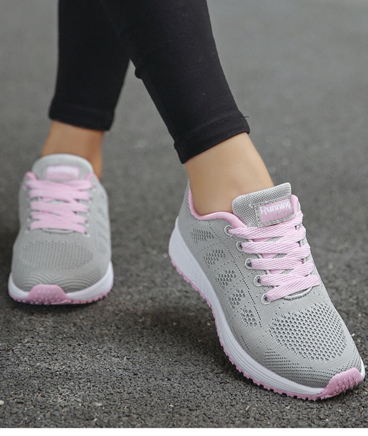 CALORA_ Sneakers voor Dames van Ademend Mesh met Stabiliteit