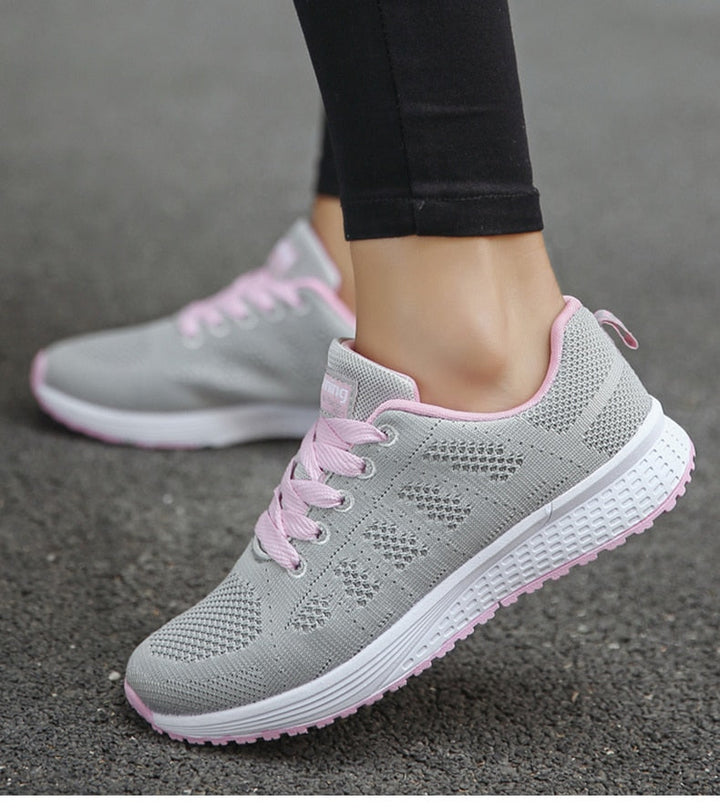 CALORA_ Sneakers voor Dames van Ademend Mesh met Stabiliteit