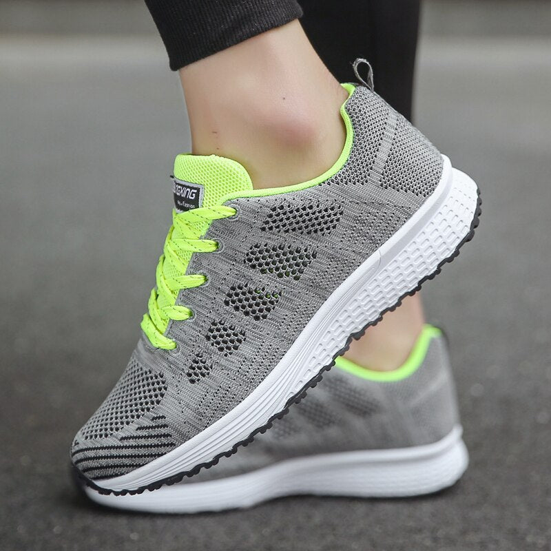 CALORA_ Sneakers voor Dames van Ademend Mesh met Stabiliteit