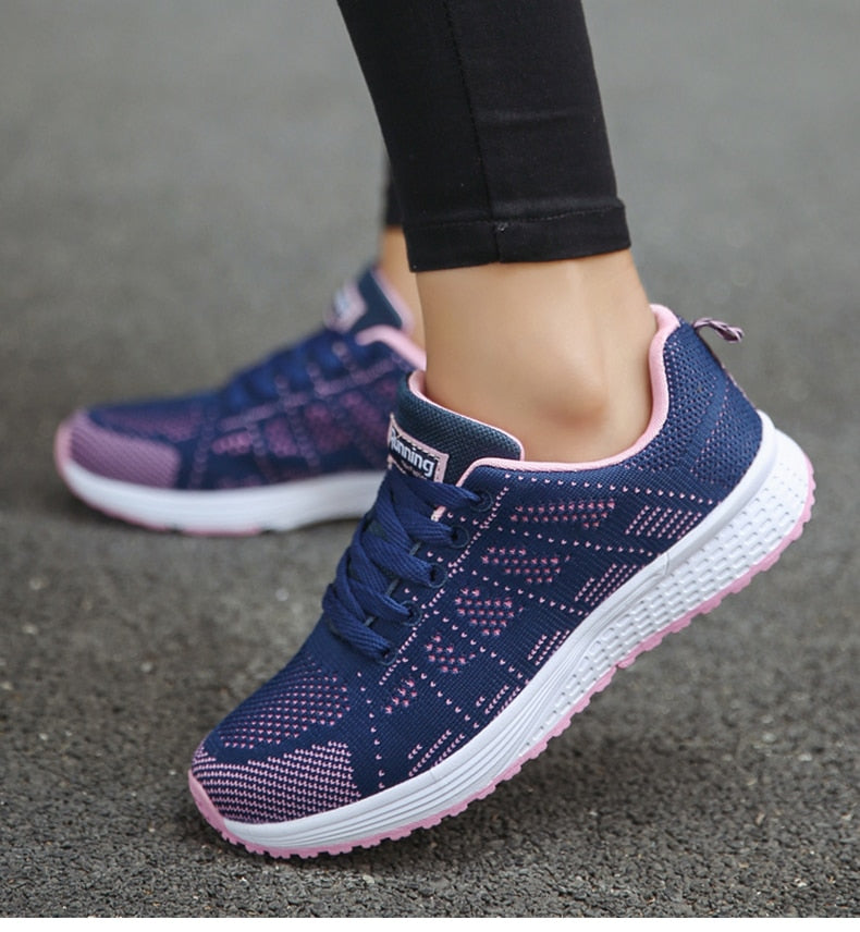 CALORA_ Sneakers voor Dames van Ademend Mesh met Stabiliteit