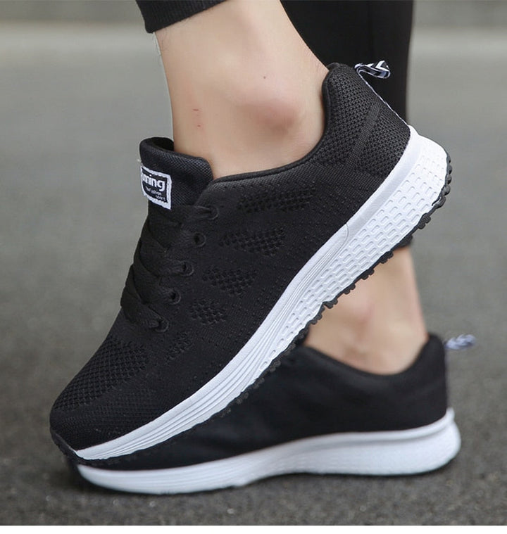 CALORA_ Sneakers voor Dames van Ademend Mesh met Stabiliteit