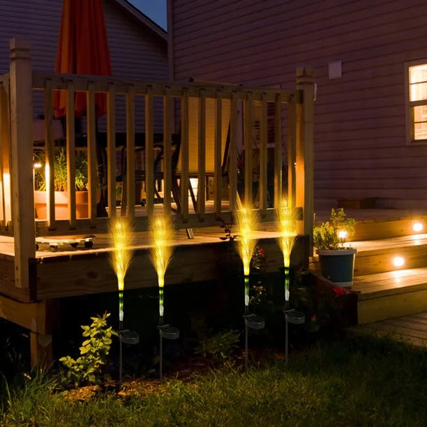 CALORA_ Decoratieve Solar Tuinverlichting met Rieten Ontwerp voor Buitenruimtes - 3 stuks