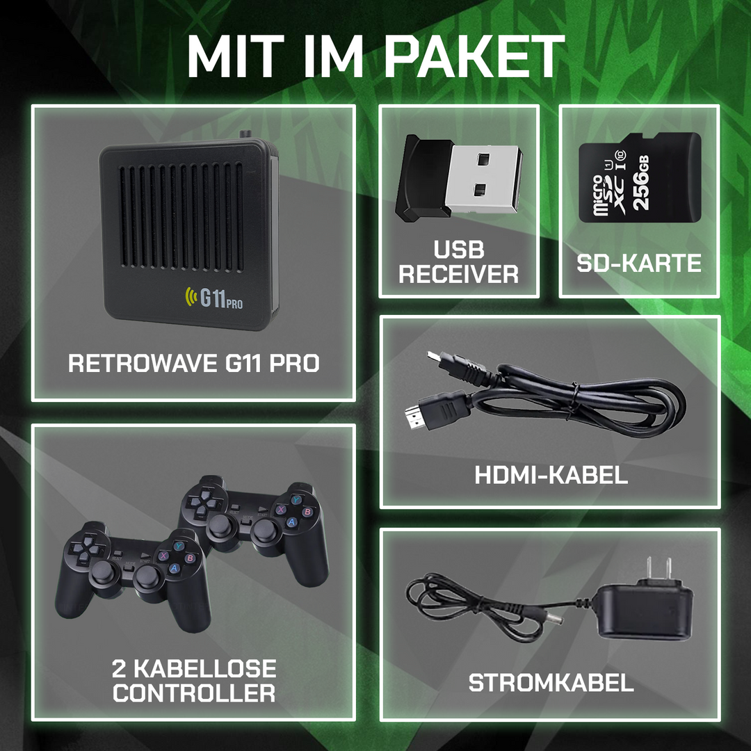 CALORA_ Gamexcape G11 Pro | Retro Gameconsole met Controllers