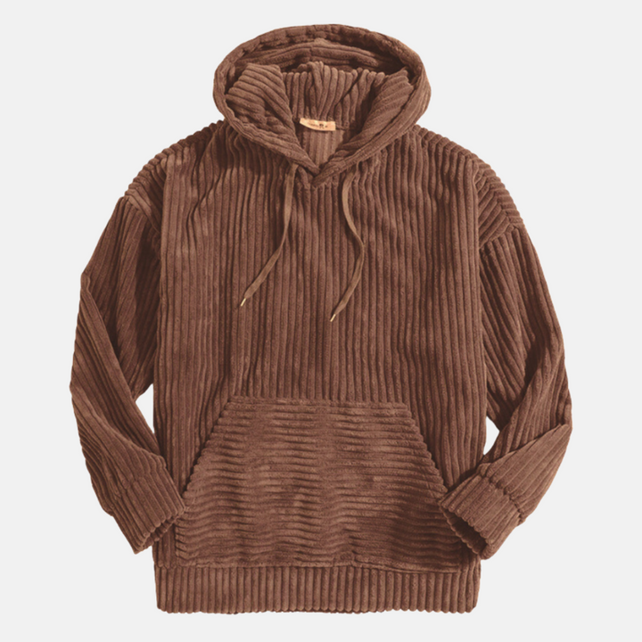 Zachte Corduroy Hoodie sweater met capuchon