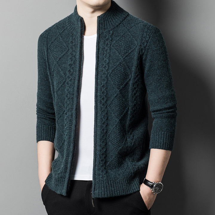 CALORA_ Stylatch | Vest met patroon en Ritssluiting