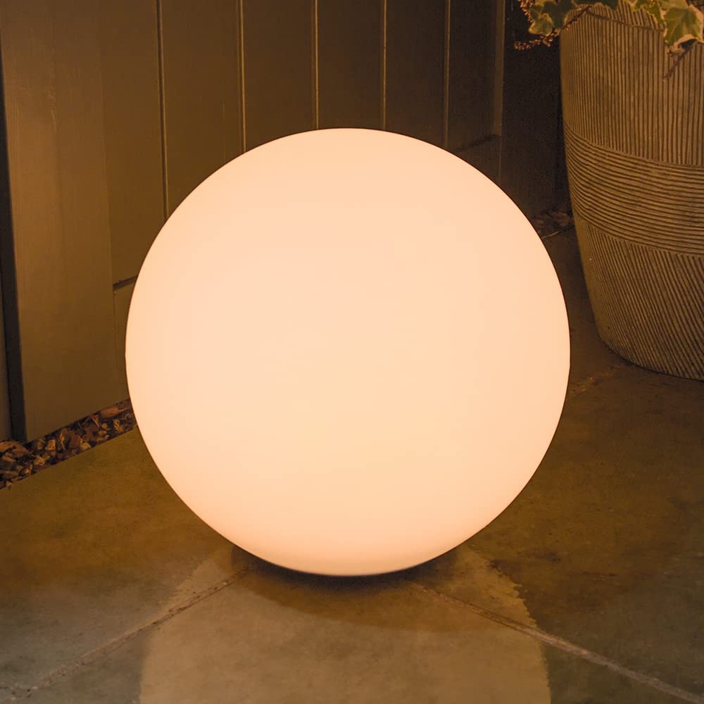 CALORA_ Moderne Bolvormige LED Tuinlamp voor Buiten en Binnen met Draadloze Oplaadbare Batterij