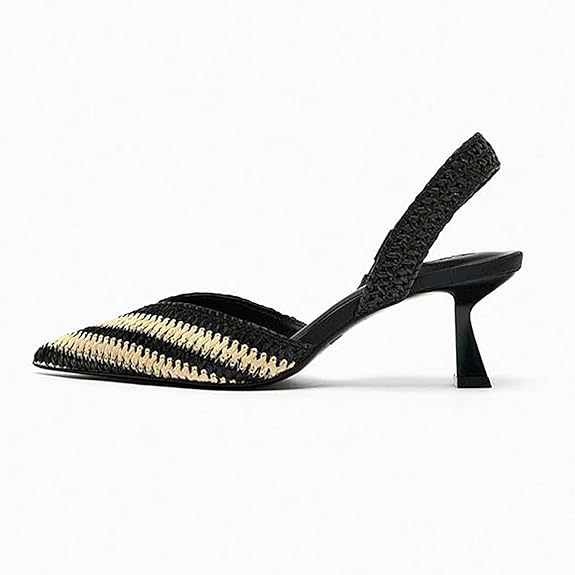 Mireia | Gewoven Chic kantoor Slingback Hakken