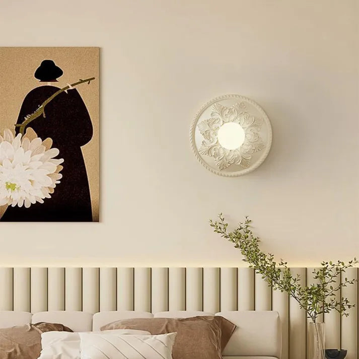 CALORA_ Moderne Resin Wandlamp Melk Koffie Verlichting Voor Sfeer