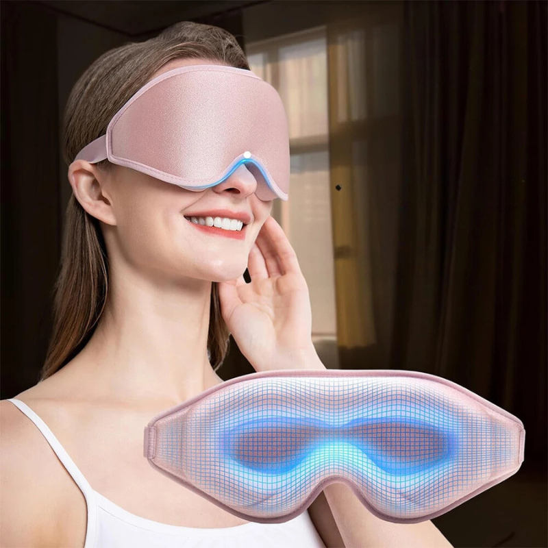 CALORA_ PureRest 3D Contoured Sleep Mask for Total Light Block and Comfort