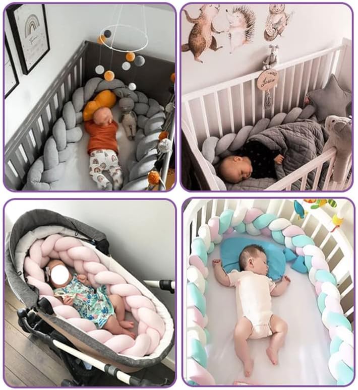 Handgemaakte Zachte Baby Bedbumper voor veiligheid